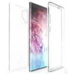 Coque pour Galaxy Note 10 Plus, nouvelle enveloppe à 360 degrés [protection complète du corps] coque fine en TPU transparent [protection d'écran intégrée] pour téléphone Samsung Galaxy Note 10+ (SM-N975, SM-N976) – Image 3