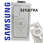 حافظة لهاتف سامسونج جالاكسي S21 الترا 5 جي 6.8 بوصة, شريحة Magsafe S21U Magnetic Shell