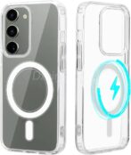 ⁦حافظة لهاتف سامسونج جالاكسي S21 الترا 5 جي 6.8 بوصة, شريحة Magsafe S21U Magnetic Shell⁩ - الصورة ⁦2⁩