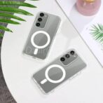 ⁦حافظة لهاتف سامسونج جالاكسي S21 الترا 5 جي 6.8 بوصة, شريحة Magsafe S21U Magnetic Shell⁩ - الصورة ⁦5⁩