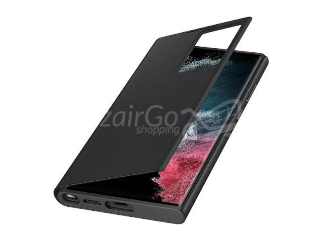 10000حافjpg سامسونج s22 الترا سمارت فيو الأصلية باللون الأسود مع حافظة s22u/ S22ULTRA pochette étui portefeuille Samsung s22 ultra smart view original noire s22u/ S22ULTRA - الصورة 4