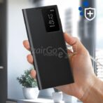 ⁦حافظة سامسونج s22 الترا سمارت فيو الأصلية باللون الأسود مع حافظة s22u/ S22ULTRA⁩ - الصورة ⁦5⁩