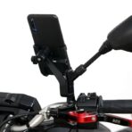 Support de téléphone portable en alliage métallique pour rétroviseur de moto et velo à 360 ° très solide – Image 6