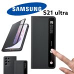 pochette étui portefeuille Samsung s21ultra smart view original noire s21 ultra