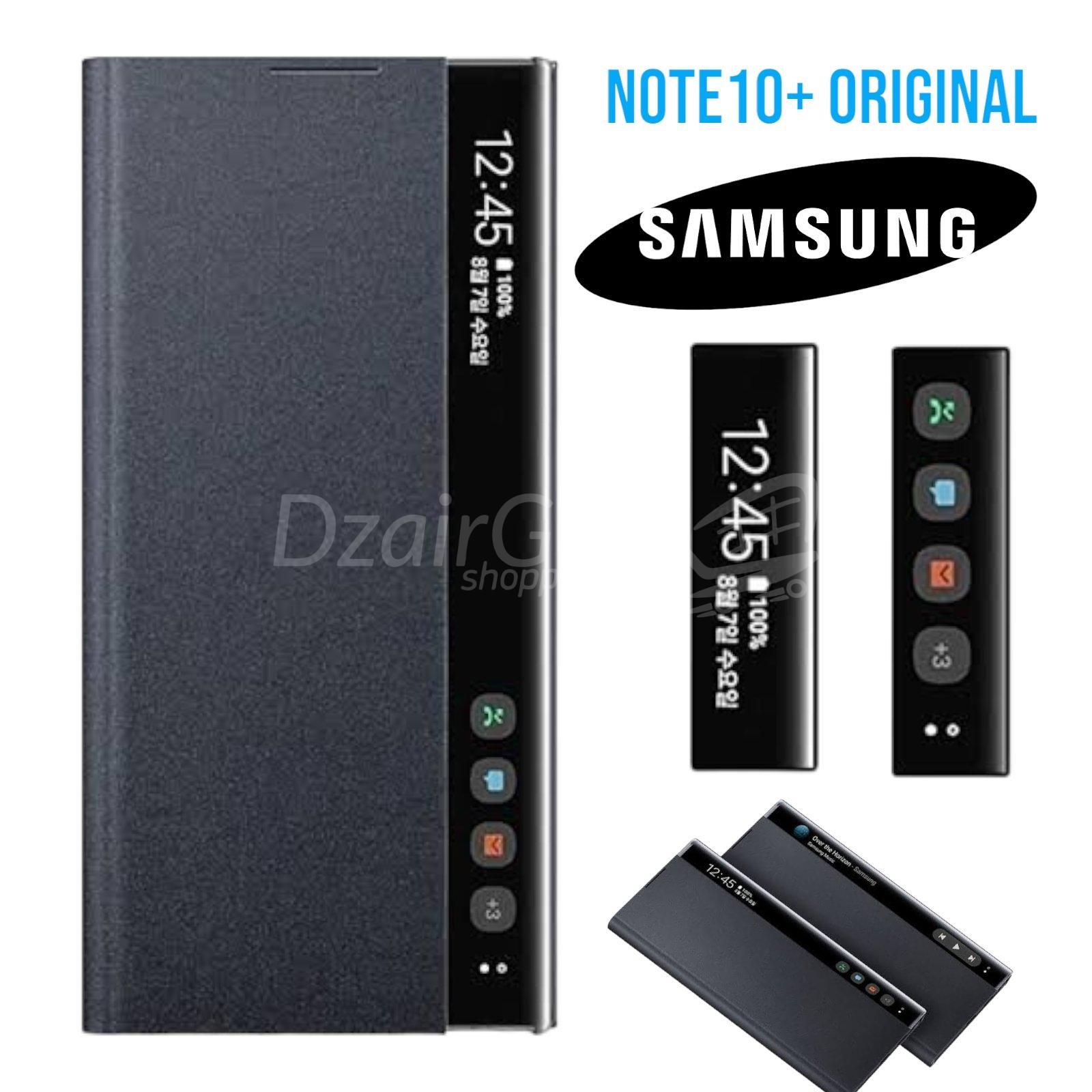 10000جراjpgومحفظة لهاتف سامسونج نوت 10 بلس الترا سمارت فيو أصلي نوت 10+ باللون الأسود pochette étui portefeuille Samsung note10 plus ultra smart view original noir Note10+ - الصورة 1