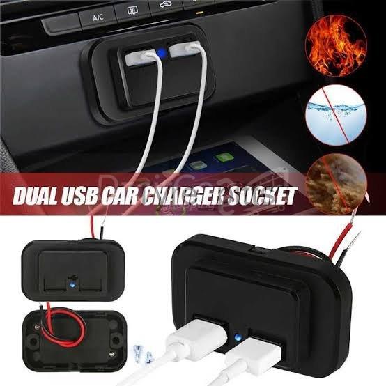 1000009455.jpg Chargeur intégré double ports USB À+type c / apparent Prise de charge ,  12v/24v 4.8A 3.0 Quick charge – Image 4