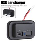 Chargeur intégré double ports USB À+type c / apparent Prise de charge ,  12v/24v 4.8A 3.0 Quick charge – Image 6