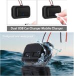 Chargeur intégré double ports USB À+type c / apparent Prise de charge ,  12v/24v 4.8A 3.0 Quick charge – Image 5