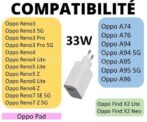 Chargeur OPPO 33W SUPERVOOC avec Câble USB-A vers USB-C – Image 5