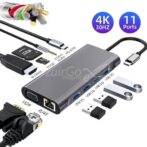 محور USB C, محول يو اس بي سي, دونجل 11 في 1 مع 4K HDMI, ماك بوك