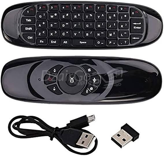 10000جهاjpgتحكم عن بعد بماوس جيروسكوبي قابل لإعادة الشحنر جيجا هرتز مع الإضاءة الخلفيةيالألواناز استقبال USB ولوحة المفاتيح لصندوق التلفزيون télécommande GYRO Air Mouse rechargeable 2,4 GHz avec rétroéclairage 7 couleurs, récepteur USB et clavier pour boîtier TV, PC, ordinateurs portables, etc. - الصورة 3