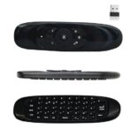 ⁦جهاز تحكم عن بعد بماوس جيروسكوبي قابل لإعادة الشحن 2,4 جيجا هرتز مع الإضاءة الخلفية 7 الألوان, جهاز استقبال USB ولوحة المفاتيح لصندوق التلفزيون, الكمبيوتر, أجهزة الكمبيوتر المحمولة, إلخ.⁩ - الصورة ⁦4⁩