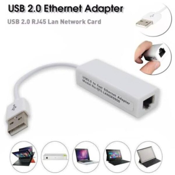 Adaptateur Ethernet USB 2.0 vers Rj45 LAN 10/100 Mbps ordinateur MST-1046G-8