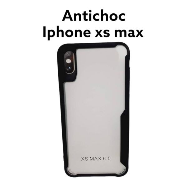 IP XSMAX Coque en Silicone acrylique hybride antichoc IPAKY coque transparente IPHONE XS MAX