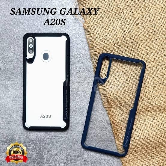 A20S Coque en Silicone acrylique hybride antichoc IPAKY coque transparente SAMSUNG A 20S