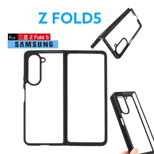 Coque en silicone transparente pour Samsung Galaxy Z Fold 5, z fold5