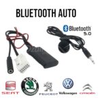 Bluetooth auto Musique Aux Audio Câble Adaptateur Remplacement pour Volkswagen Citroën Peugeot Skoda seat – Image 2