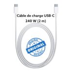Câble de charge USB‑C 240 W (2 m) ORIGINAL APPLE MacBook et iPhone15 / ipad