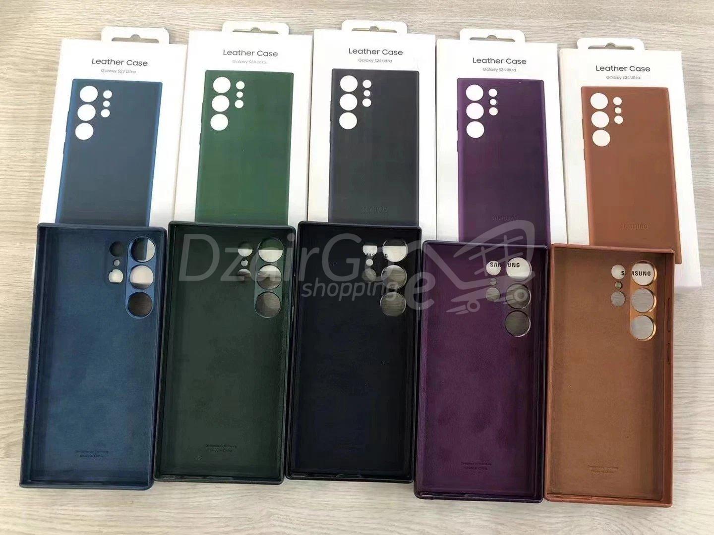 10000حافjpg جلدية لهاتف جالاكسي S24 الترا غطاء جلدي أصلي من سلسلة سامسونج s24ultra أرجواني داكن Coque Cuir pour Galaxy S24 Ultra Original Samsung Série Leather Cover s24ultra violet foncé - الصورة 2