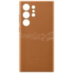 Coque Cuir pour Galaxy S24 Ultra Original Samsung Série Leather Cover camel s24ultra – Image 4