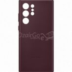 Coque Cuir pour Galaxy S24 Ultra Original Samsung Série Leather Cover s24ultra violet foncé – Image 3
