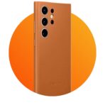 حافظة جلدية لهاتف جالاكسي S24 الترا سلسلة سامسونج الأصلية غطاء جلد الجمل s24ultra - الصورة 5