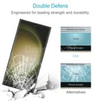 pack 2en1 s24ultra Verre trempé pour Samsung Galaxy S24 Ultra, colle complète, 9H, verre Ultra + Lentille protection caméra 5pieces – Image 3