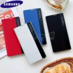 POUCH مرآة عرض حالة الهاتف سامسونج, جراب شفاف عالي الجودة لهاتف Galaxy Note 10