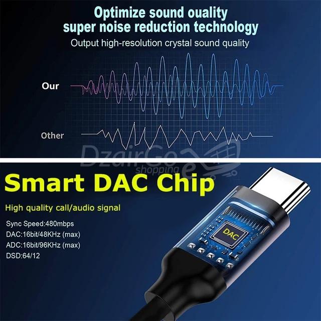 img_4062حول صوت USB من النوع C إلى 3.5 ملمنج جالاكسي S23 S22 S21 Ultra A54 A53 فليب 2 Adaptateur audio USB de type C vers 3.5mm, câble pour téléphone Samsung Galaxy S23 S22 S21 Ultra A54 A53 flip 5 ipad - الصورة 3