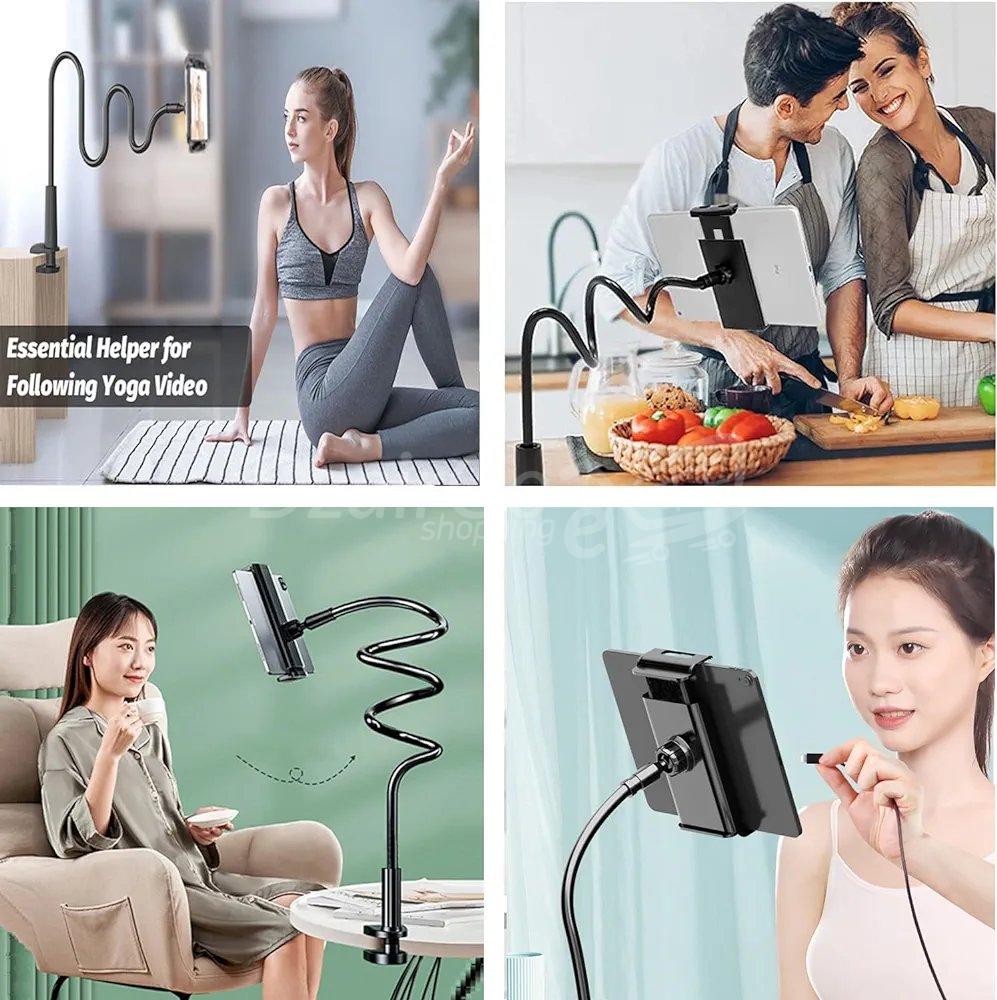 10000دعمjpgرن للأجهزة اللوحية والهواتف الذكية 2 في 1 من 4 بوصات إلى 10 بوصات، عملي جدًا support flexible 2en1 tablette et smartphone de 4pouce a 10pouce très pratique - الصورة 2