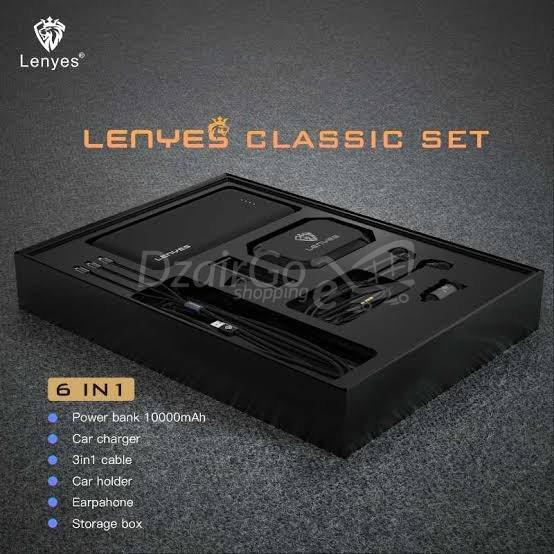 1000014196.jpg Chargeur auto Pack lenyesLenyes - Ensemble classique 6 en 1 avec powerBank 10000mah – Image 1