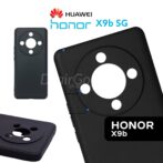 غطاء خلفي أنيق لهاتف Honor X9B 5G | تصميم حماية مناسب للشكل | لمسة نهائية سوداء غير لامعة للغاية ×9 ب
