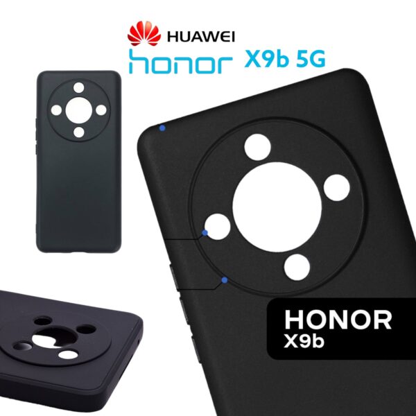 Coque arrière élégante pour Honor X9B 5G | Conception de protection ajustée | Finition ultra mate noir x9 b
