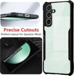 Coque arrière transparente pour Samsung Galaxy S23 FE 5G (pare-chocs noir) ipaky – Image 2