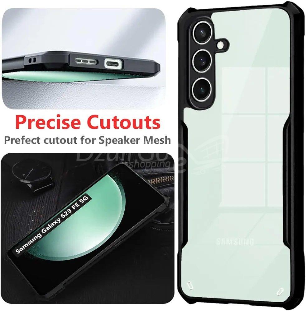 1000014328.jpg Coque arrière transparente pour Samsung Galaxy S23 FE 5G (pare-chocs noir) ipaky – Image 2