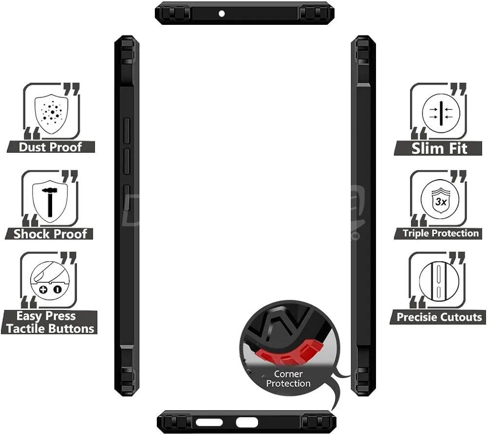 1000014329.jpg Coque arrière transparente pour Samsung Galaxy S23 FE 5G (pare-chocs noir) ipaky – Image 3