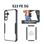 Coque arrière transparente pour Samsung Galaxy S23 FE 5G (pare-chocs noir) ipaky