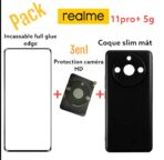 Pack 3en1 Realme 11pro plus 5g protection complète Realme 11 pro + 5g