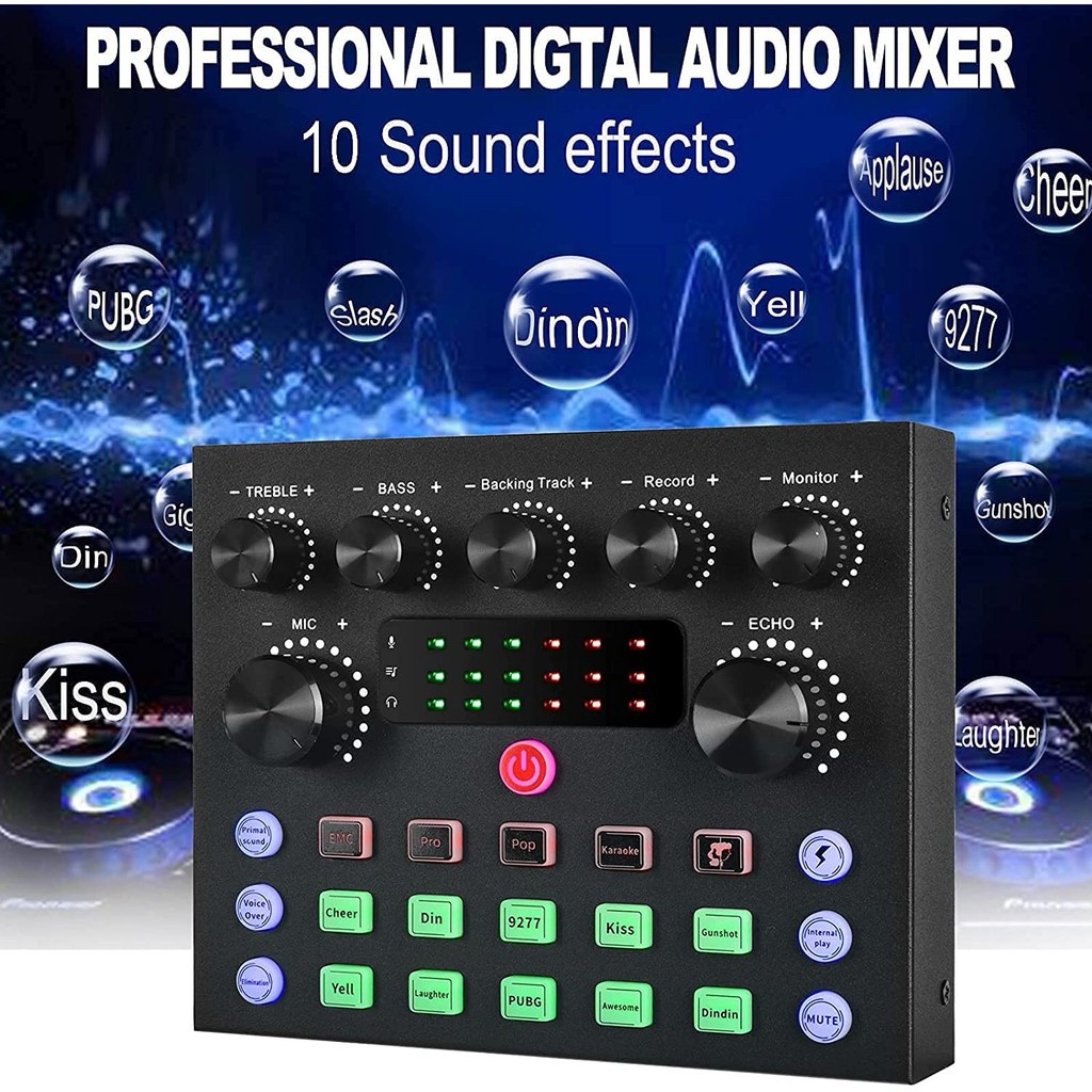 img_1615-3قة صوت بلوتوث خارجية V8 للبث المباشر Carte Son Externe Bluetooth V8 pour Live, Podcast et Karaoké - الصورة 4