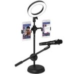 ⁦support de téléphone portable de voix en direct avec la lumière d'anneau de 16 سم 3 ضوء حلقة الوضع⁩ - الصورة ⁦2⁩