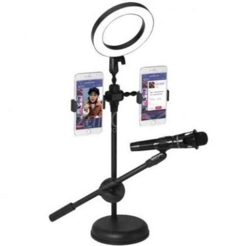 img_8519ضوء حلقة الوضعسم support de téléphone portable de voix en direct avec la lumière d'anneau de 16 cm 3 mode ring light - الصورة 2