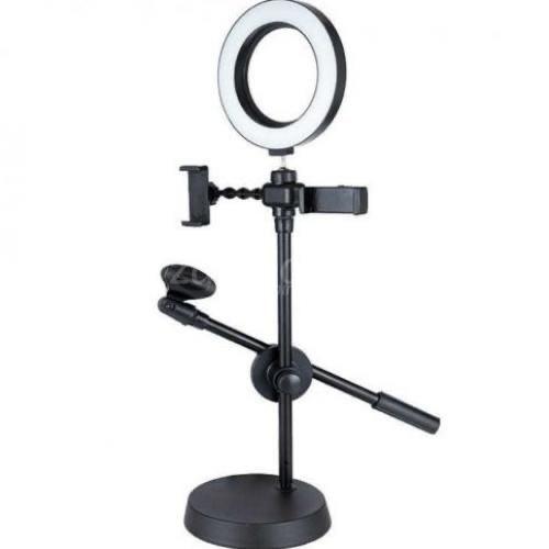 IMG_8521ضوء حلقة الوضعسم support de téléphone portable de voix en direct avec la lumière d'anneau de 16 cm 3 mode ring light - الصورة 3