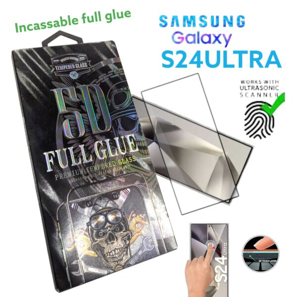 غير قابل للكسر,Protecteur d'écran  pour Samsung Galaxy S24 Ultra Full Cover s24ultra