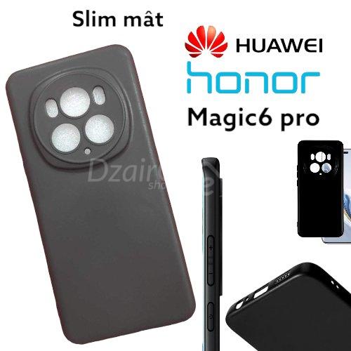 1000014708.jpg Coque en TPU pour Huawei honor magic 6 pro Noir Flexible Silicone Slim mat magic6 pro – Image 1