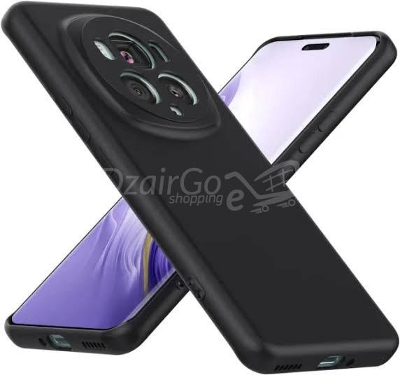 1000014710.jpg Coque en TPU pour Huawei honor magic 6 pro Noir Flexible Silicone Slim mat magic6 pro – Image 3