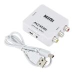 Adaptateur Convertisseur Av 2 Hdmi Rca Composite Cvbs Av To Vers Hdmi Hd 1080P – Image 4