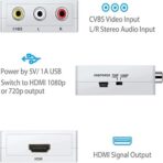Adaptateur Convertisseur Av2Hdmi Rca Composite Cvbs Av To Vers Hdmi Hd 1080P – Image 5