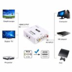 Adaptateur Convertisseur Av2Hdmi Rca Composite Cvbs Av To Vers Hdmi Hd 1080P