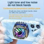 مبرد 2 في 1 للكمبيوتر اللوحي والهاتف الذكي، مبرد سريع مع RGB LED لنظام iOS/Android iPad Samsung Xiaomi إلخ, - الصورة 3