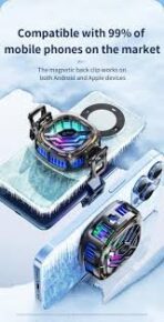 مبرد 2 في 1 للكمبيوتر اللوحي والهاتف الذكي، مبرد سريع مع RGB LED لنظام iOS/Android iPad Samsung Xiaomi إلخ, - الصورة 4